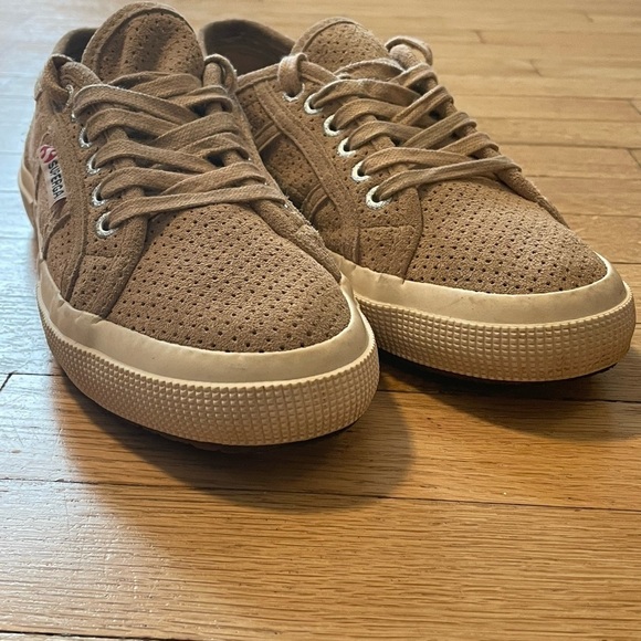 Superga Neutral Suede Sneakers Women’s 39/8.5 - Picture 6 of 9